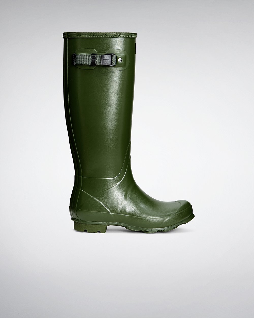 Botas de Lluvia Altas Hunter Mujer - Norris Field - Verdes - IVATZOJ-78